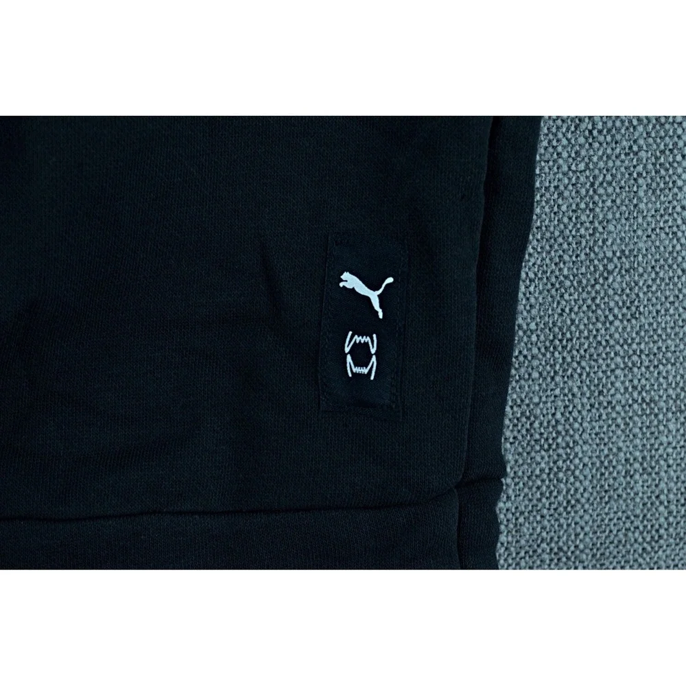 Puma Hoodie Men's 2XL Black Hoops Posterize 2.0 Sweatshirt Graphic Pullover NWT - Picture 4 of 12